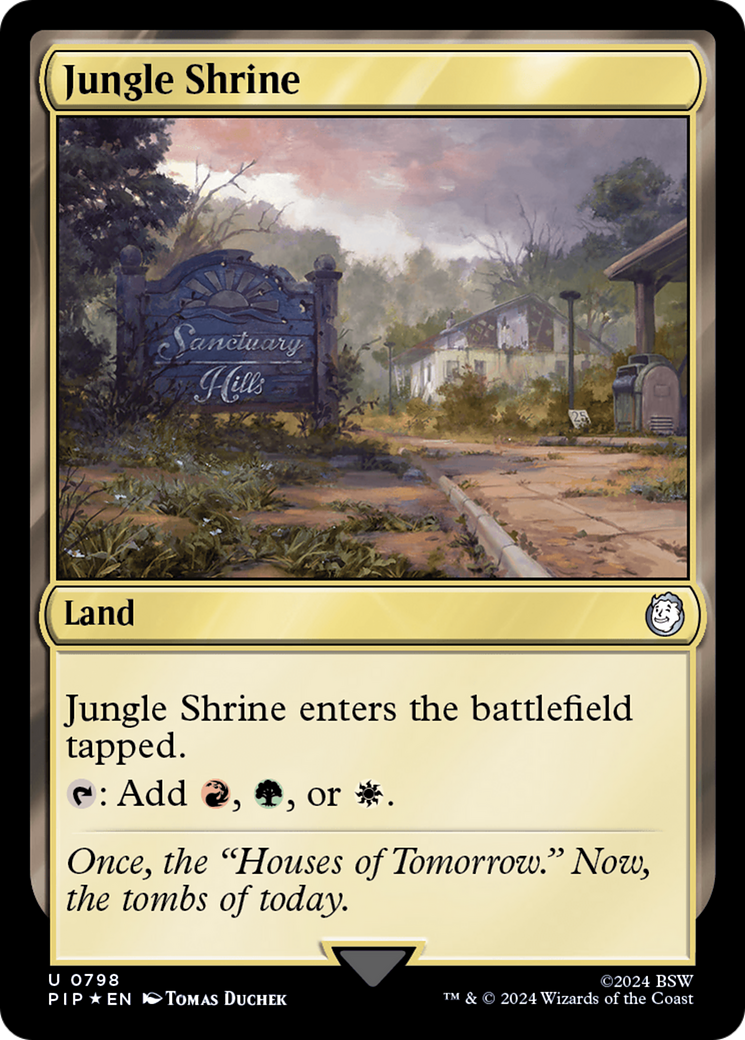 Jungle Shrine (Surge Foil) [Fallout] | Card Citadel
