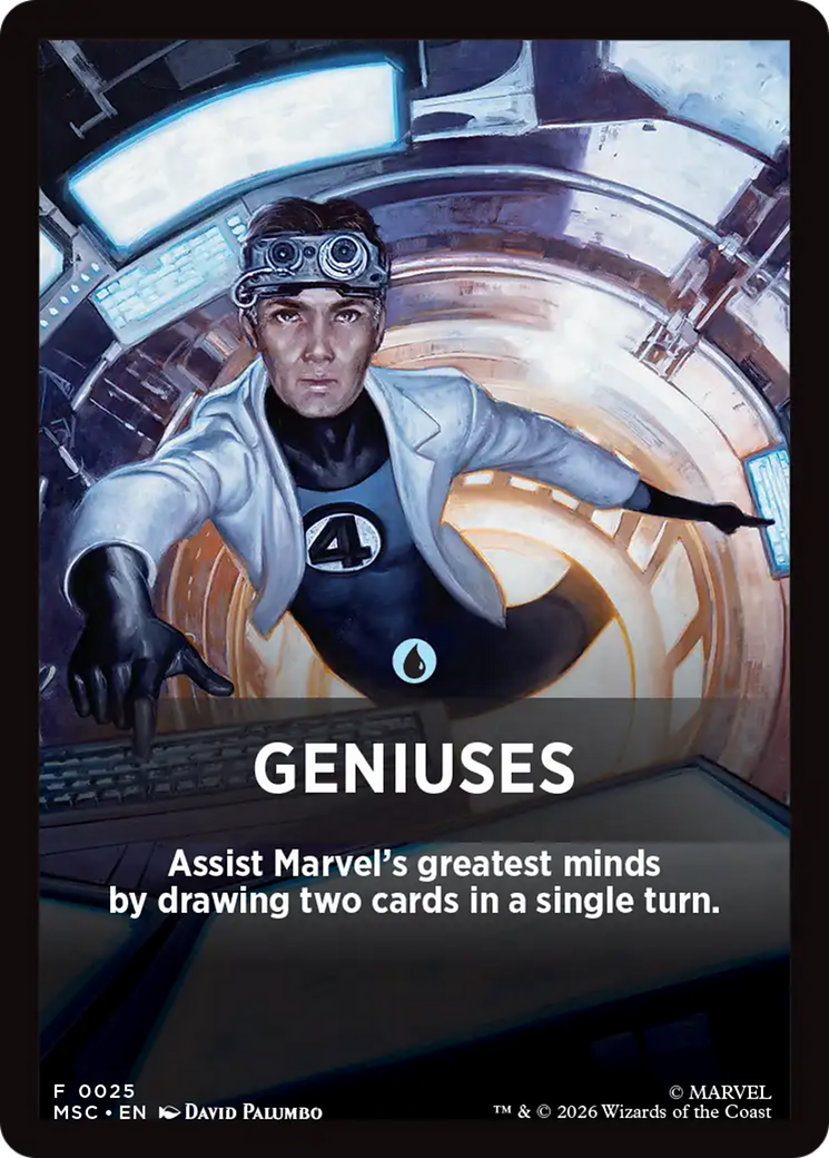 Geniuses Theme Card [Marvel Super Heroes Commander] | Card Citadel