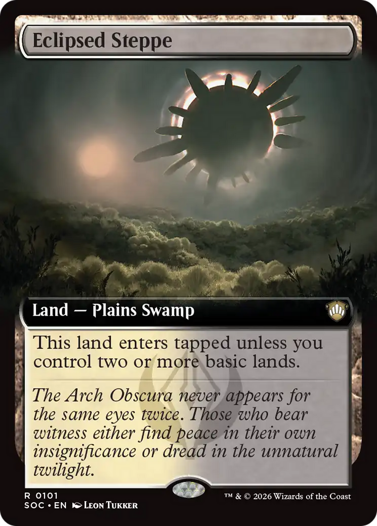 Eclipsed Steppe (Extended Art) [Secrets of Strixhaven Commander] | Card Citadel