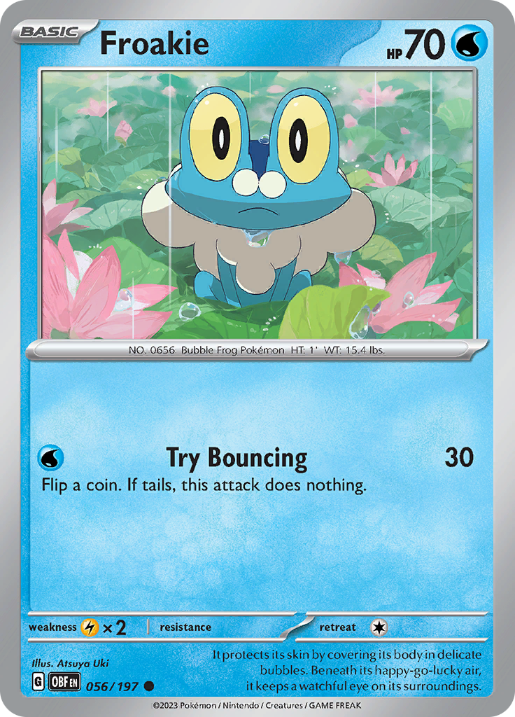 Froakie (056/197) [Scarlet & Violet: Obsidian Flames] | Card Citadel