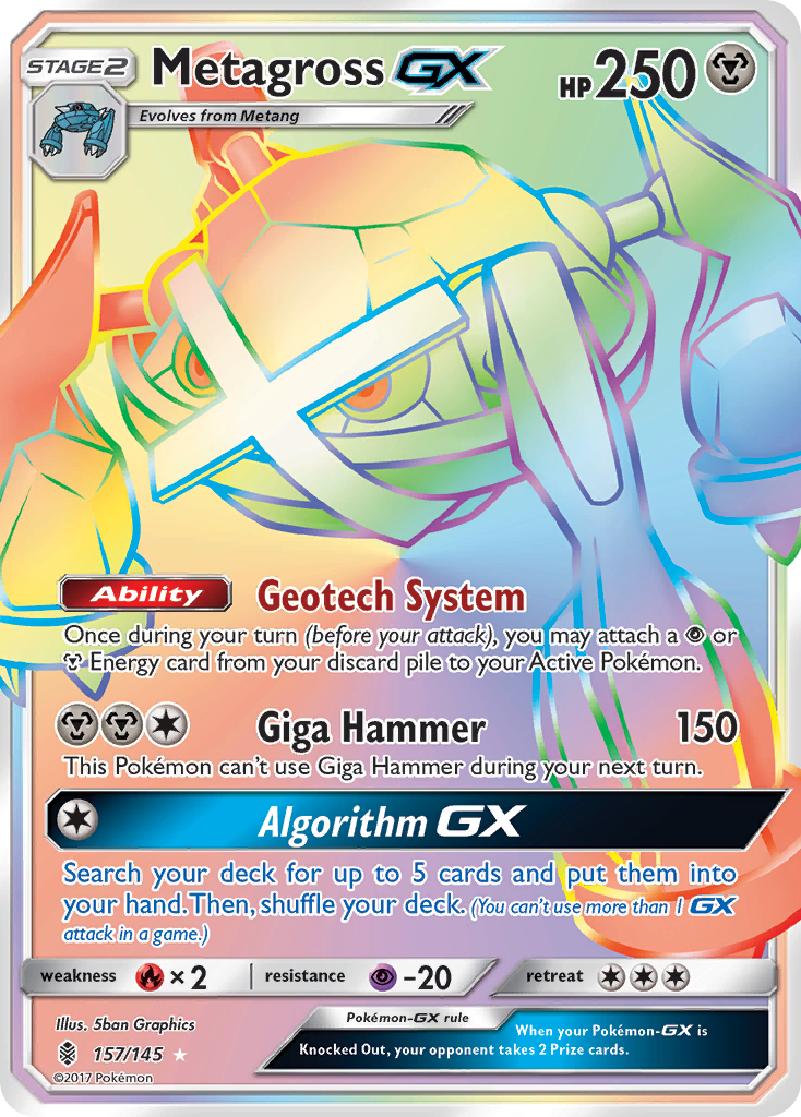 Metagross GX (157/145) [Sun & Moon: Guardians Rising] | Card Citadel