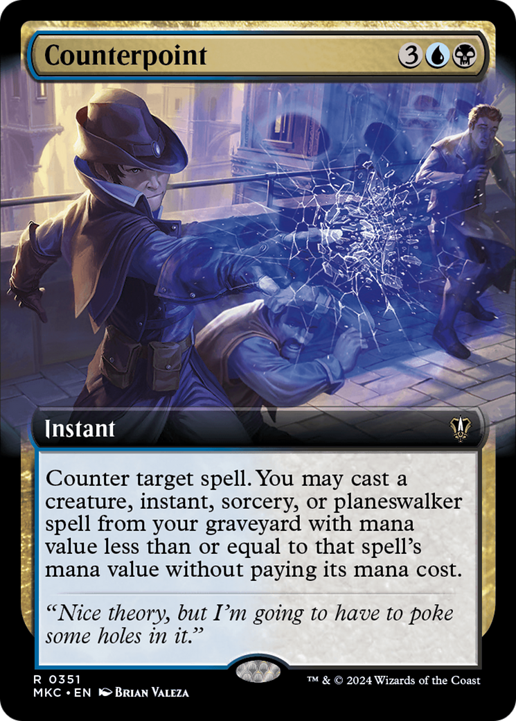 Counterpoint (Extended Art) [Murders at Karlov Manor Commander] | Card Citadel