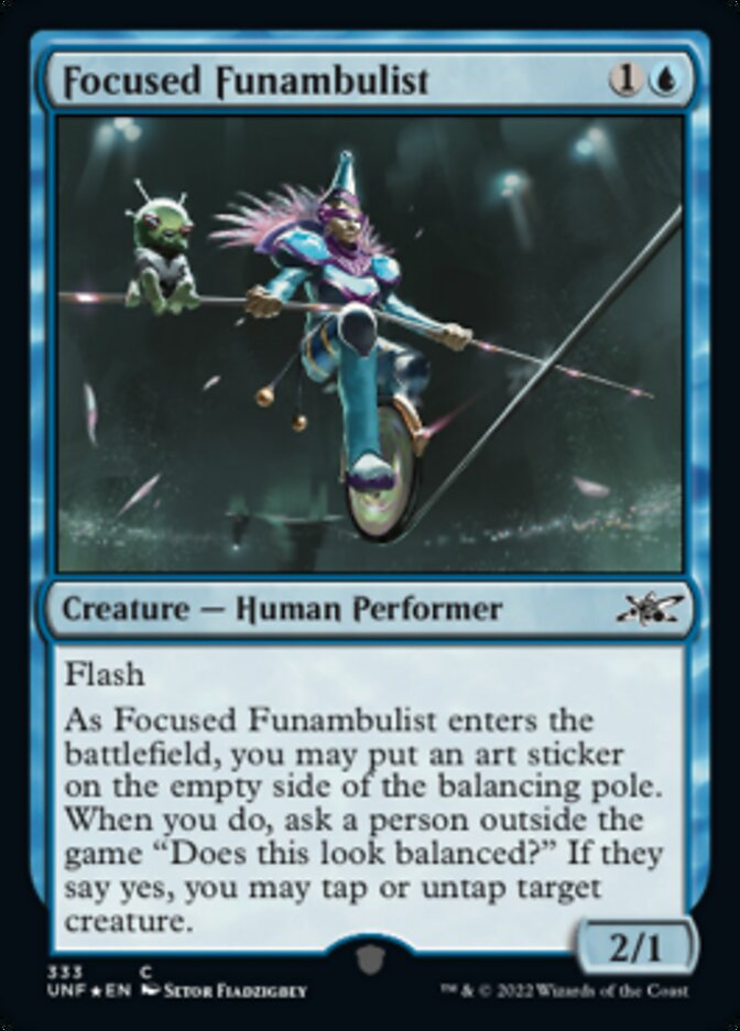 Focused Funambulist (Galaxy Foil) [Unfinity] | Card Citadel