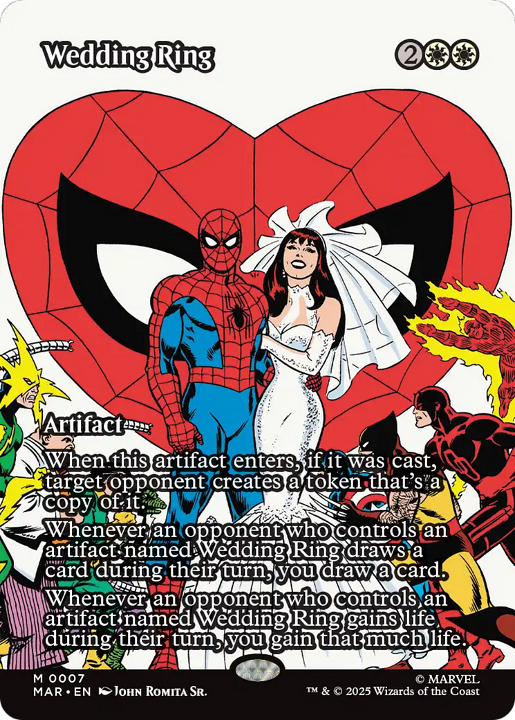 Wedding Ring (Borderless) [Marvel's Spider-Man: Eternal-Legal] | Card Citadel