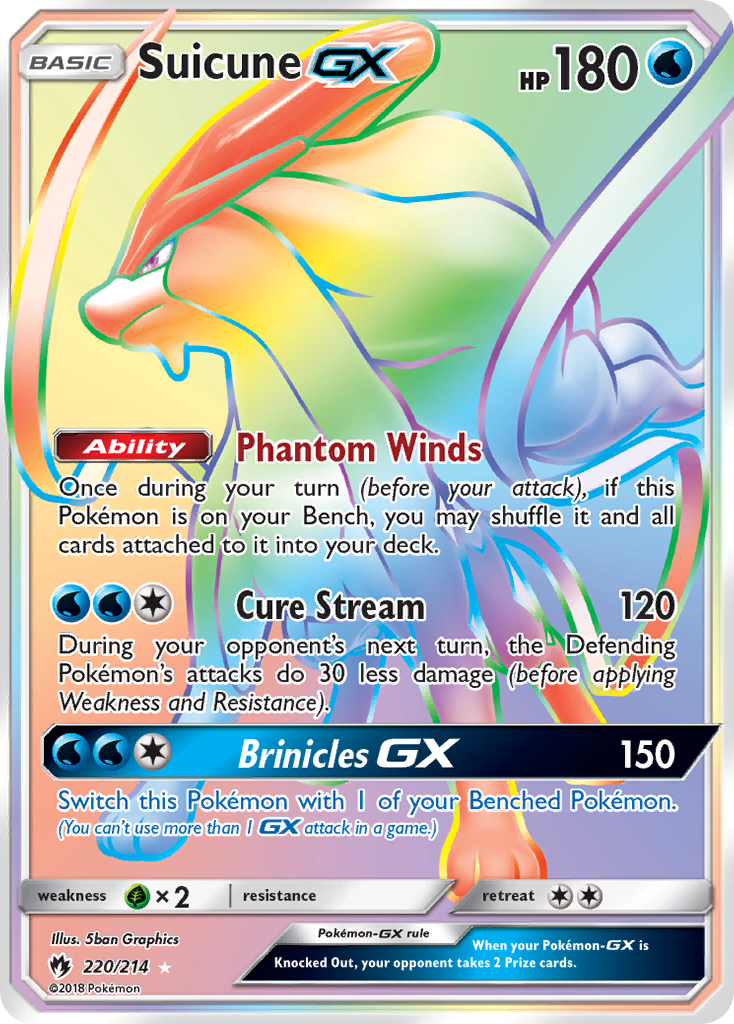 Suicune GX (220/214) [Sun & Moon: Lost Thunder] | Card Citadel