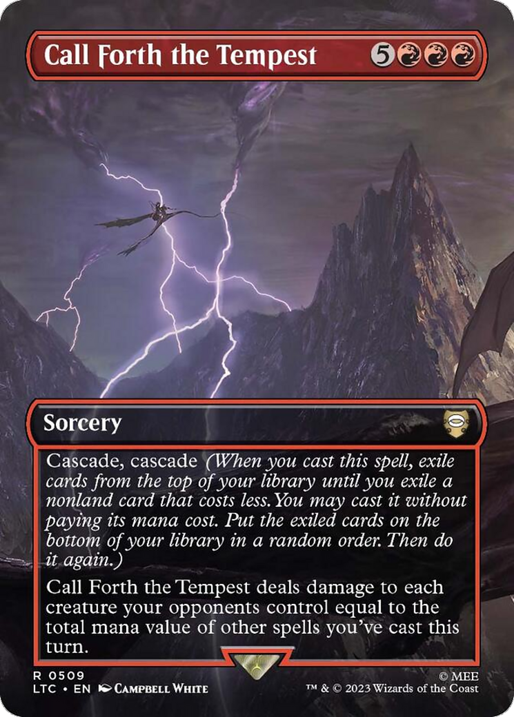 Call Forth the Tempest (Borderless) [LOTR: Commander] | Card Citadel