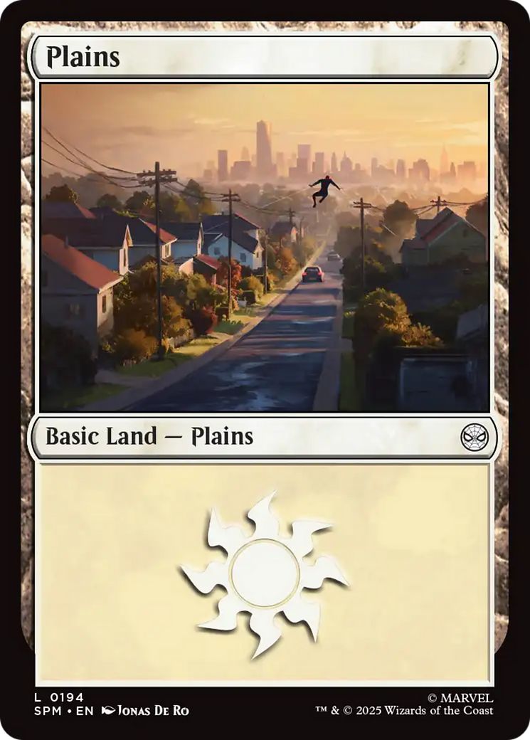 Plains (0194) [Marvel's Spider-Man] | Card Citadel