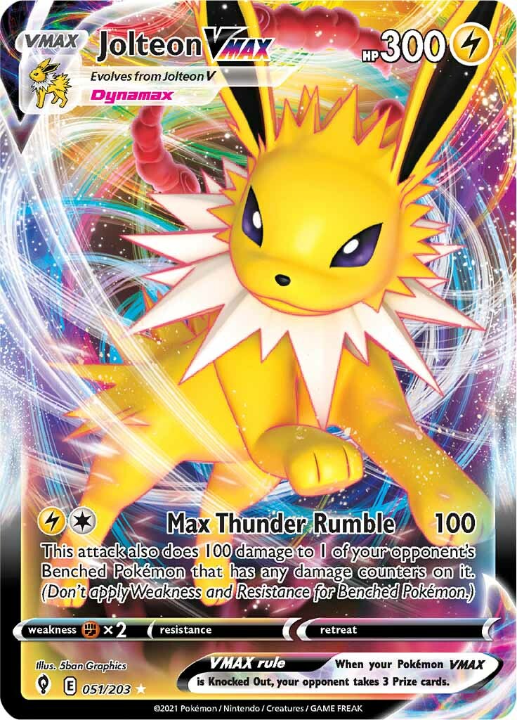 Jolteon VMAX (051/203) [Sword & Shield: Evolving Skies] | Card Citadel