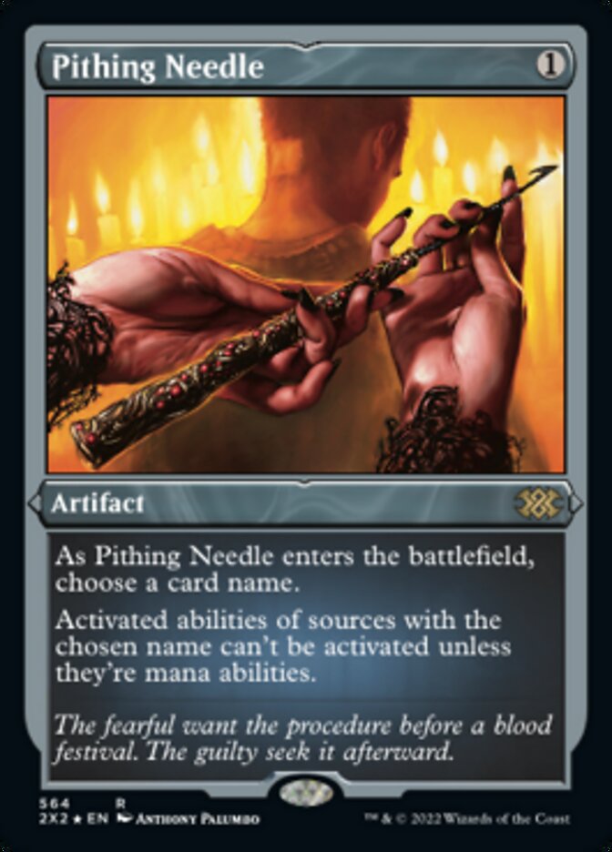 Pithing Needle (Foil Etched) [Double Masters 2022] | Card Citadel