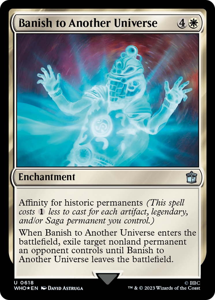 Banish to Another Universe (Surge Foil) [Doctor Who] | Card Citadel