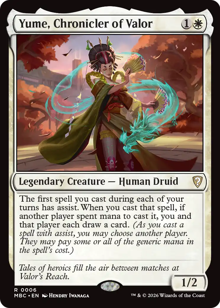 Yume, Chronicler of Valor [Mystery Booster: Commander Edition] | Card Citadel