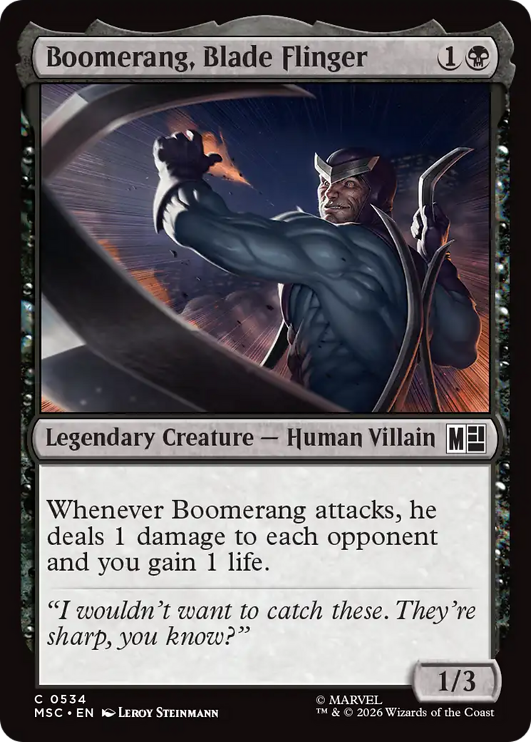 Boomerang, Blade Flinger [Marvel Super Heroes Commander] | Card Citadel
