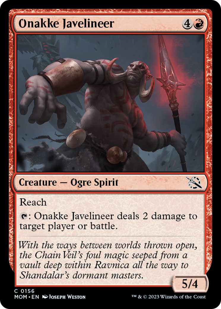 Onakke Javelineer [March of the Machine] | Card Citadel