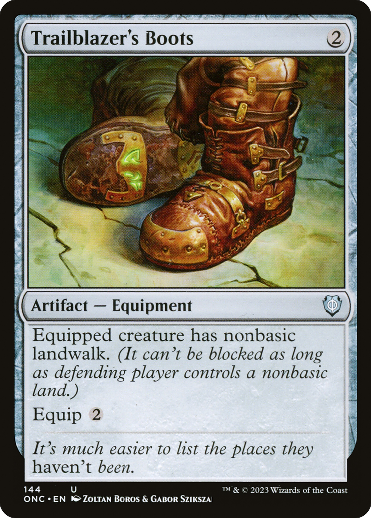 Trailblazer's Boots [Phyrexia: All Will Be One Commander] | Card Citadel