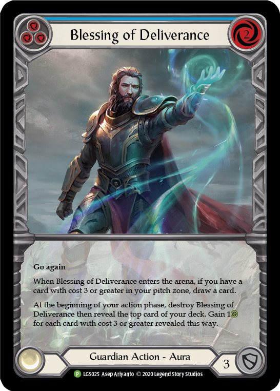 Blessing of Deliverance (Blue) [LGS025] (Promo) | Card Citadel