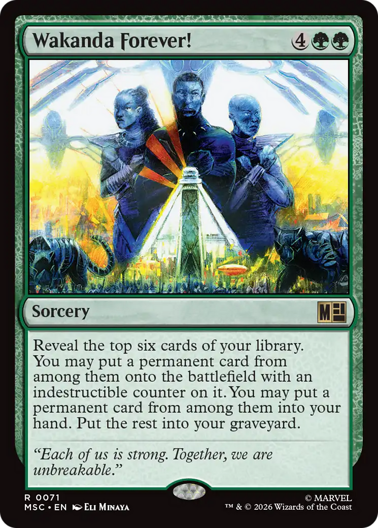 Wakanda Forever! (Surge Foil) [Marvel Super Heroes Commander] | Card Citadel