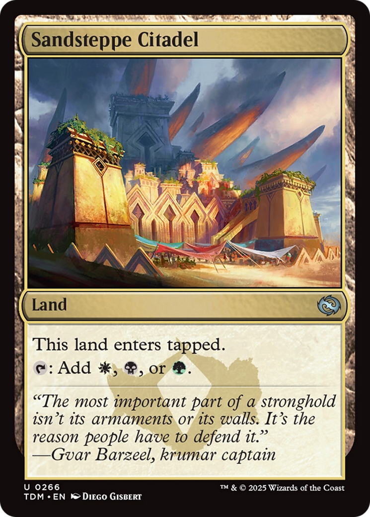 Sandsteppe Citadel [Tarkir: Dragonstorm] | Card Citadel