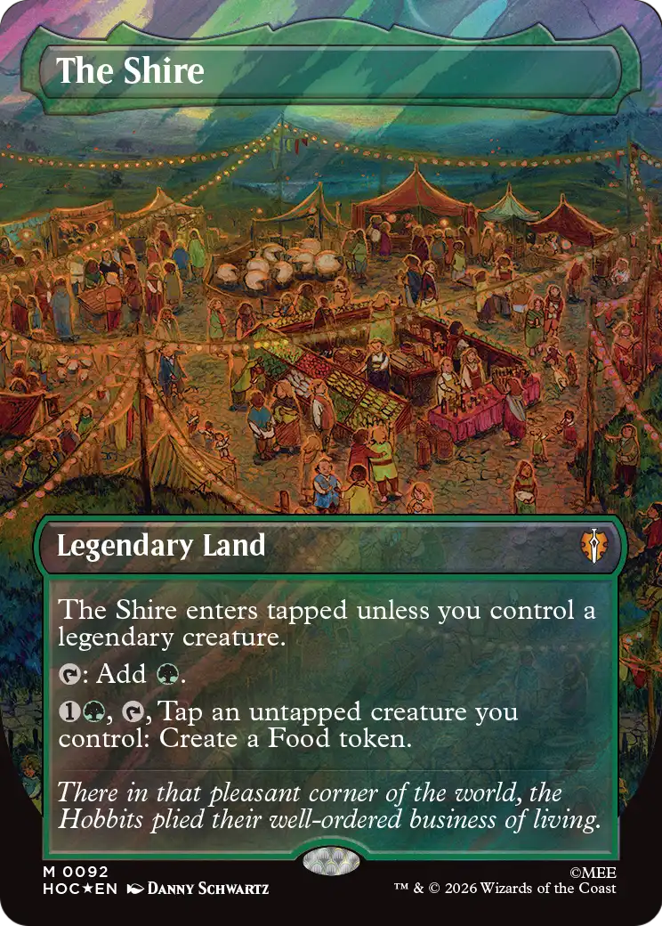 The Shire (Borderless) (Surge Foil) [The Hobbit: Eternal-Legal] | Card Citadel