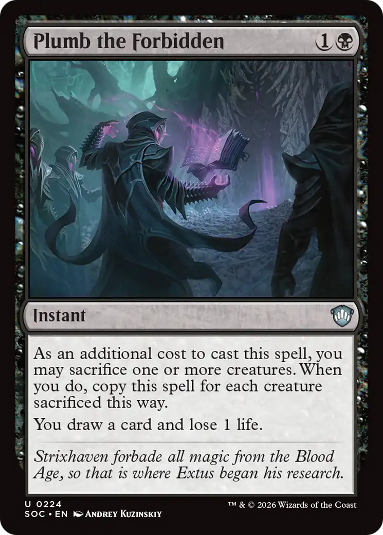 Plumb the Forbidden [Secrets of Strixhaven Commander] | Card Citadel