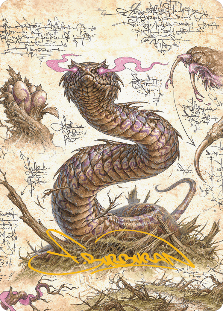 Rottenmouth Viper Art Card (Gold-Stamped Signature) [Bloomburrow Art Series] | Card Citadel