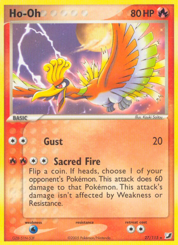 Ho-Oh (27/115) [EX: Unseen Forces] | Card Citadel