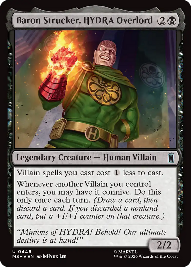 Baron Strucker, HYDRA Overlord (Surge Foil) [Marvel Super Heroes] | Card Citadel
