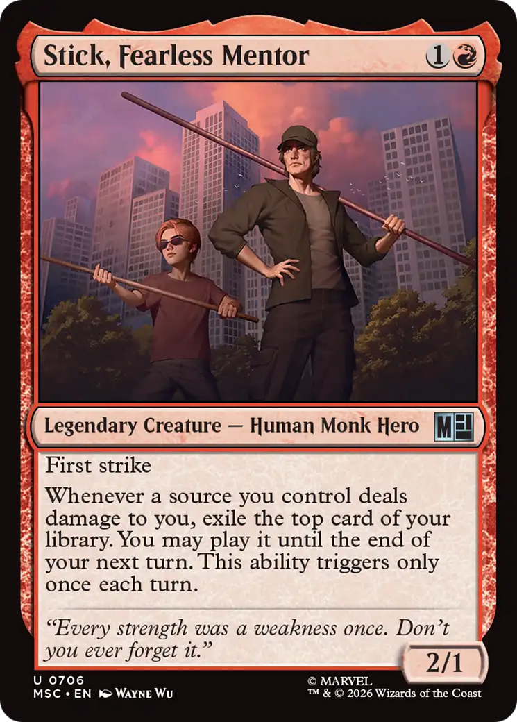 Stick, Fearless Mentor [Marvel Super Heroes Commander] | Card Citadel