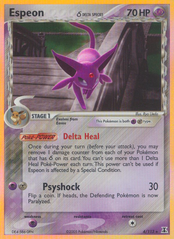 Espeon (4/113)(Delta Species) [EX: Delta Species] | Card Citadel