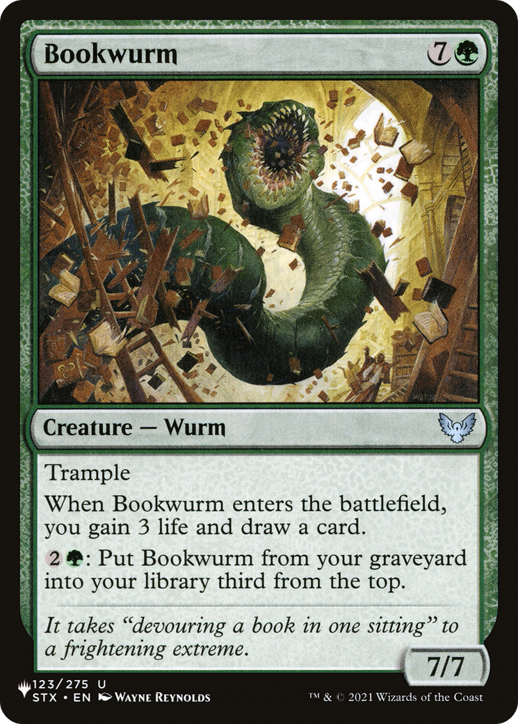 Bookwurm [The List Reprints] | Card Citadel