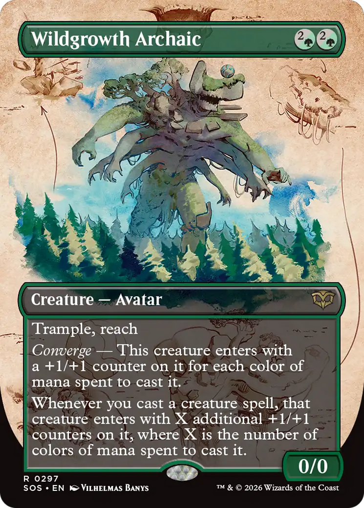 Wildgrowth Archaic (Borderless) [Secrets of Strixhaven] | Card Citadel