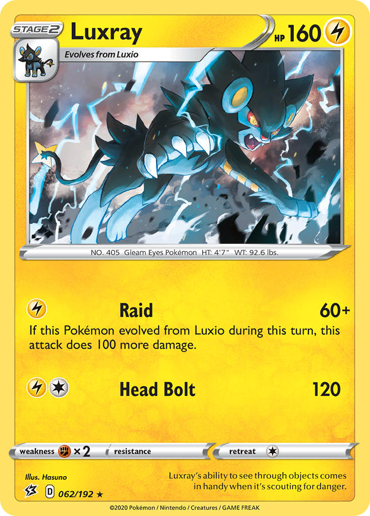 Luxray (062/192) (Theme Deck Exclusive) [Sword & Shield: Rebel Clash] | Card Citadel