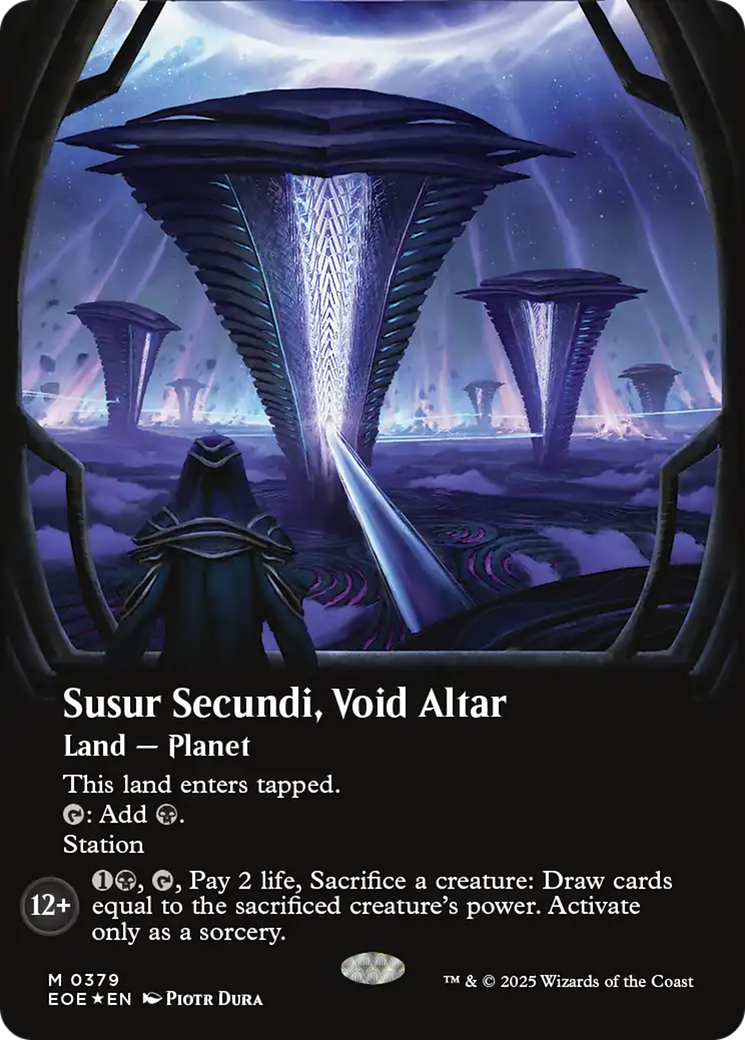 Susur Secundi, Void Altar (Borderless) (Galaxy Foil) [Edge of Eternities] | Card Citadel