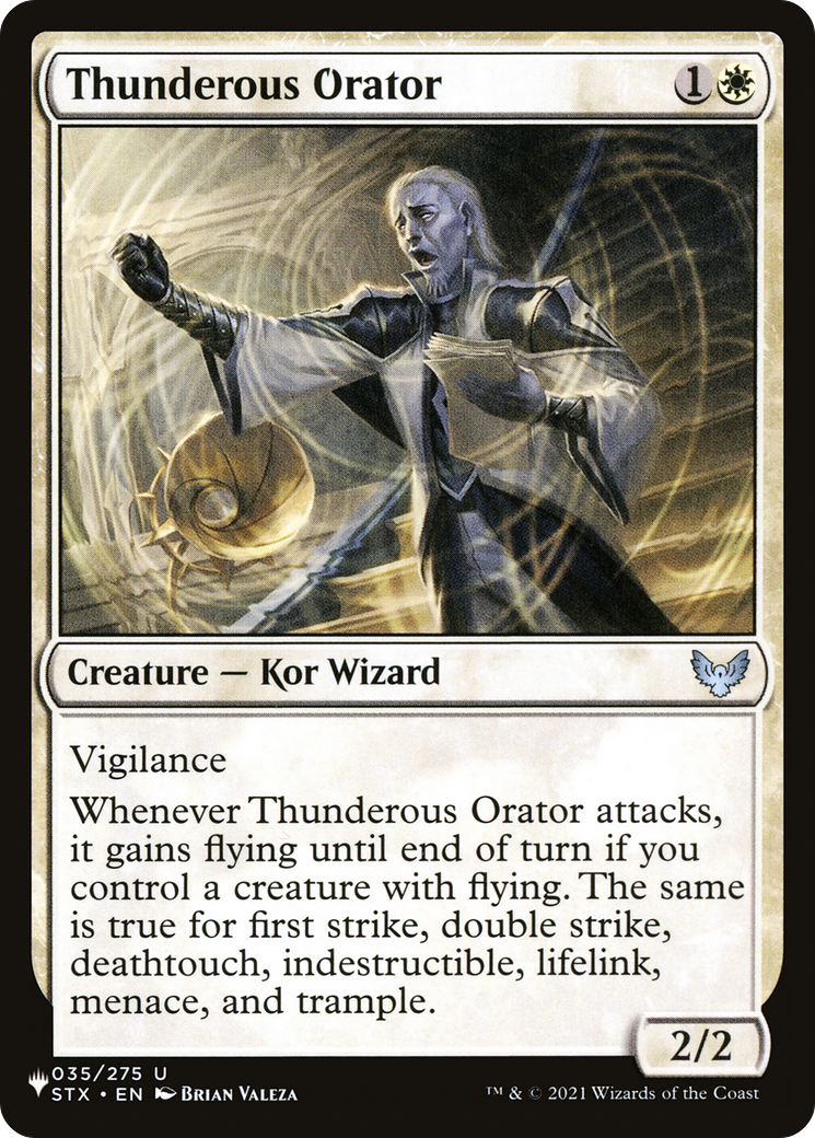 Thunderous Orator [The List Reprints] | Card Citadel