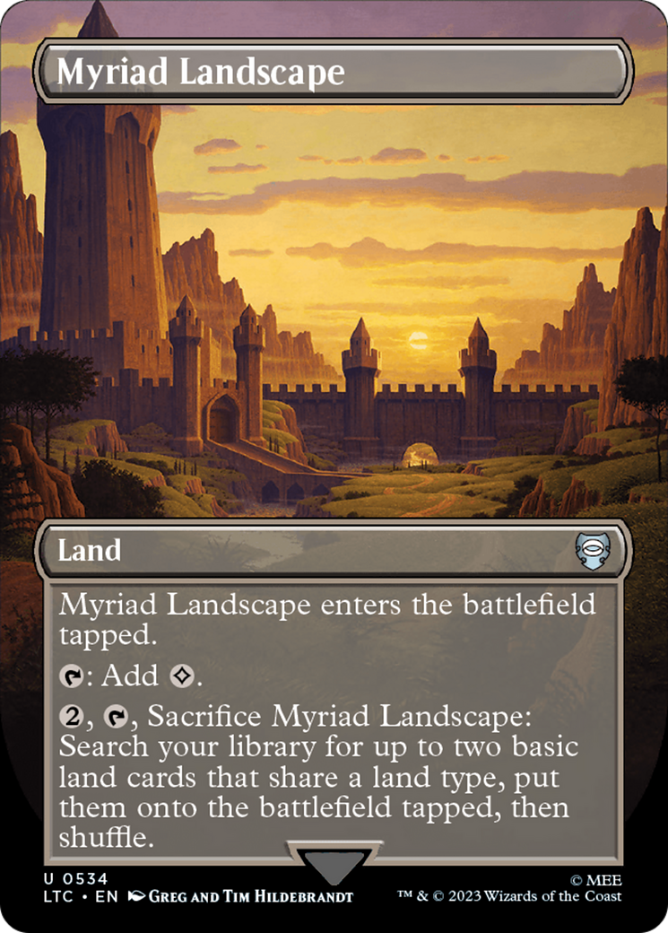 Myriad Landscape (Borderless) [The Lord of the Rings: Tales of Middle-Earth Commander] | Card Citadel