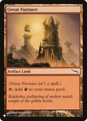 Great Furnace (MRD) [The List] | Card Citadel