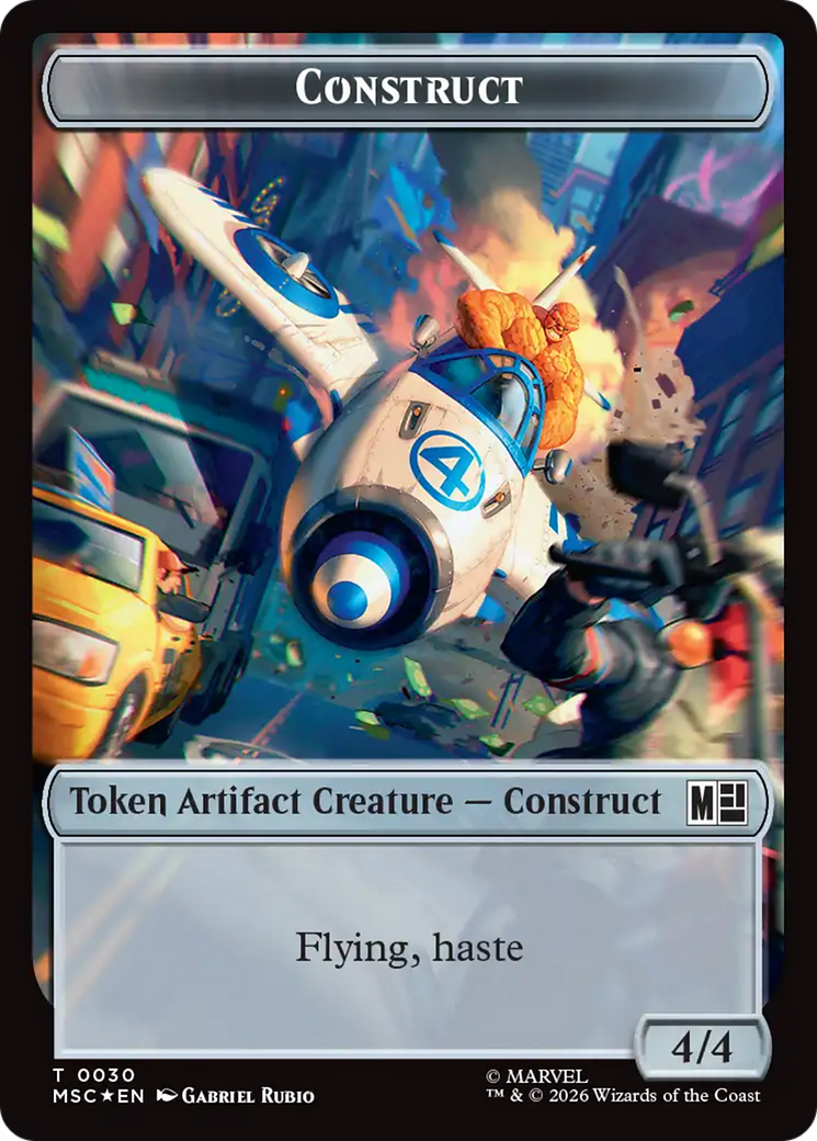 Ox (023) // Construct (030) Double-Sided Token (Surge Foil) [Marvel Super Heroes Commander Tokens] | Card Citadel