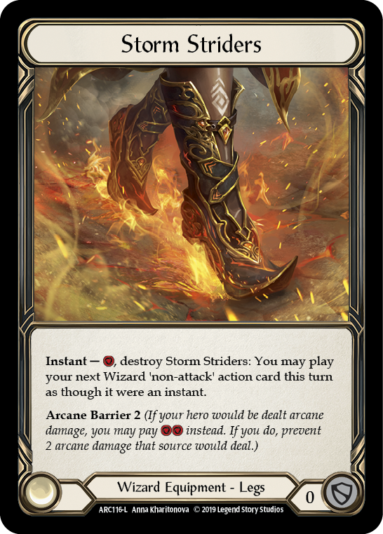 Storm Striders [ARC116-L] (Arcane Rising)  1st Edition Cold Foil | Card Citadel