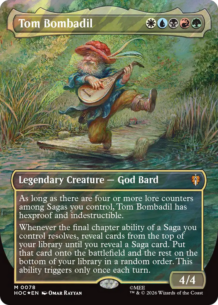 Tom Bombadil (Borderless) (Surge Foil) [The Hobbit] | Card Citadel