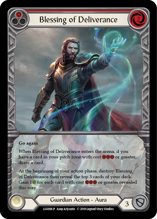 Blessing of Deliverance (Red) [LGS006-P] (Promo)  1st Edition Normal | Card Citadel