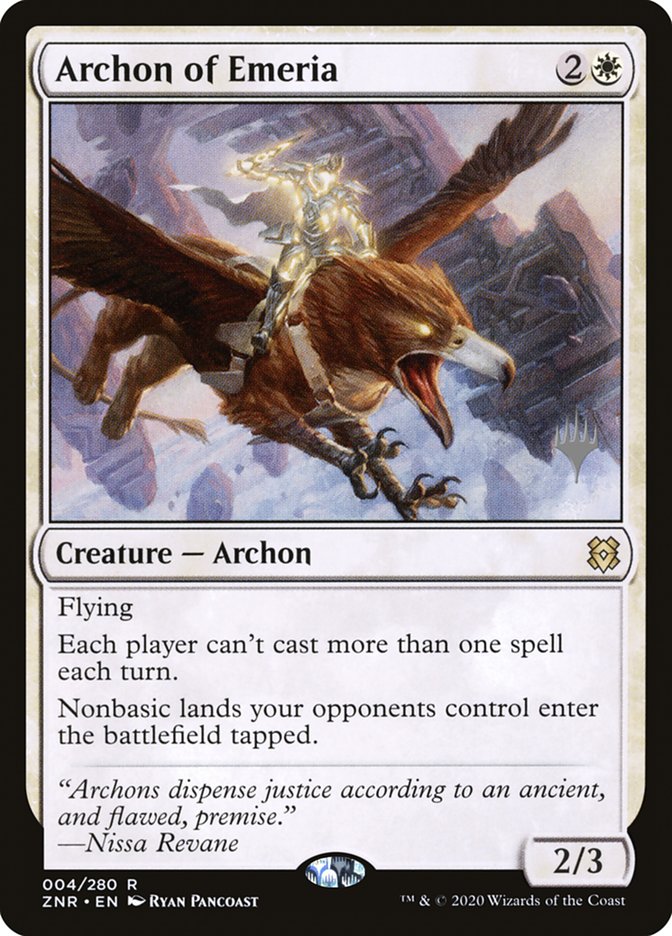 Archon of Emeria (Promo Pack) [Zendikar Rising Promos] | Card Citadel