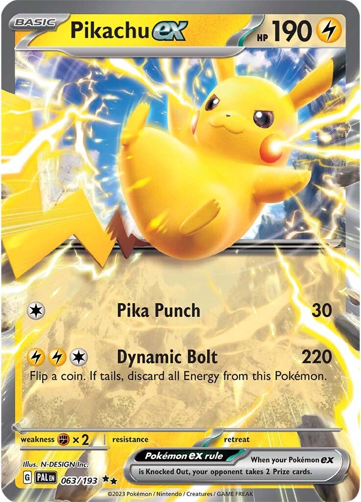 Pikachu ex (063/193) [Scarlet & Violet: Paldea Evolved] | Card Citadel