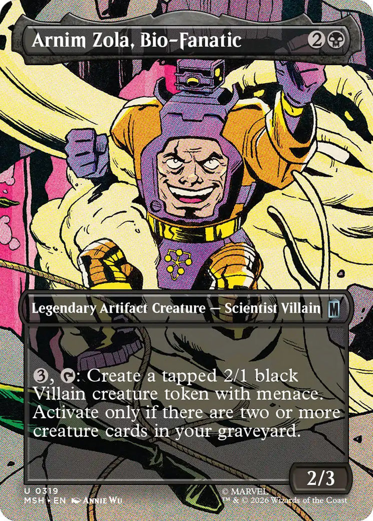 Arnim Zola, Bio-Fanatic (Borderless) [Marvel Super Heroes] | Card Citadel
