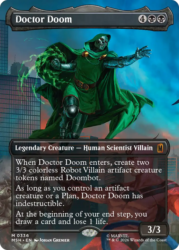 Doctor Doom (Borderless) (336) [Marvel Super Heroes] | Card Citadel