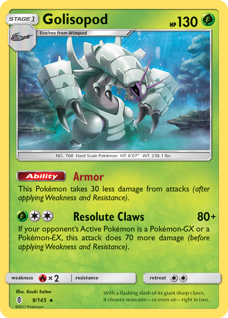 Golisopod (9/145) [Sun & Moon: Guardians Rising] | Card Citadel