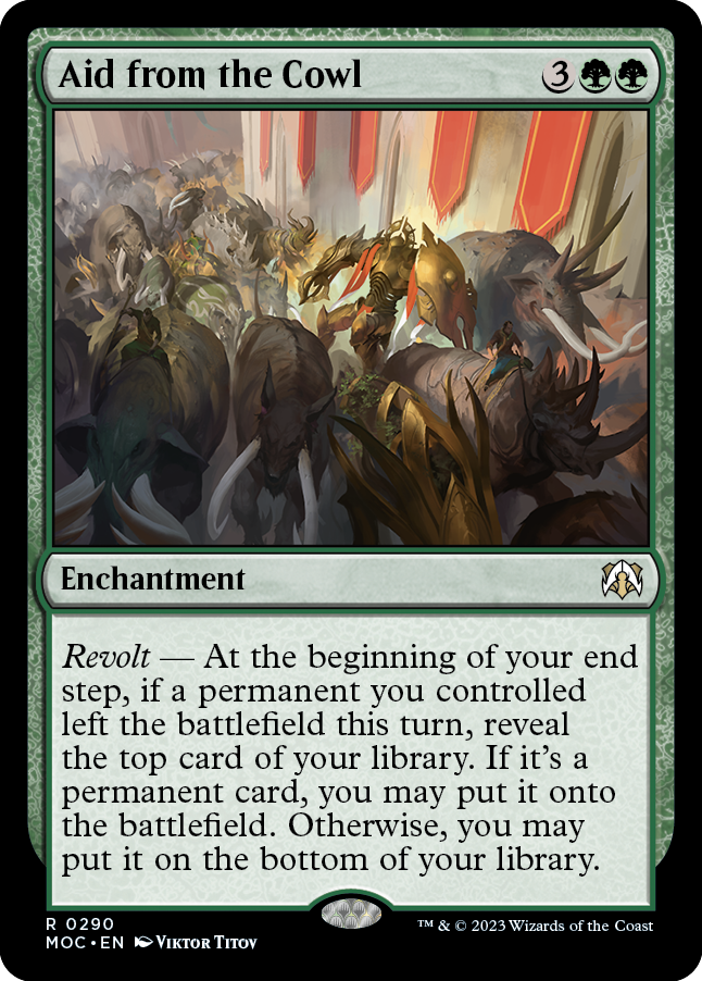 Aid from the Cowl [March of the Machine Commander] | Card Citadel