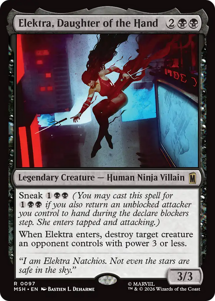 Elektra, Daughter of the Hand [Marvel Super Heroes] | Card Citadel