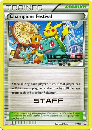 Champions Festival 2016 Staff (XY176) [XY: Black Star Promos] | Card Citadel