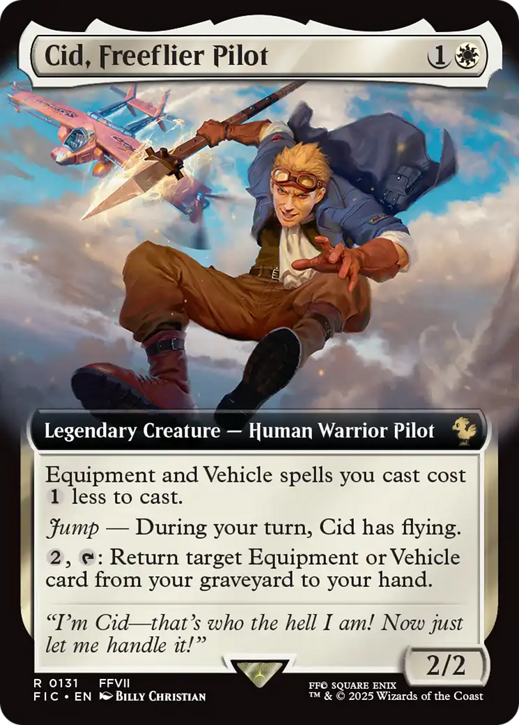 Cid, Freeflier Pilot (Extended Art) [FINAL FANTASY Commander] | Card Citadel