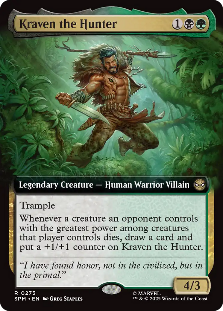 Kraven the Hunter (Extended Art) [Marvel's Spider-Man] | Card Citadel
