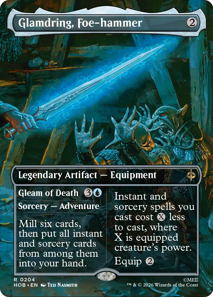 Glamdring, Foe-hammer (Borderless) [The Hobbit] | Card Citadel